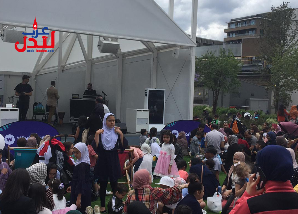 آلاف العرب والمسلمين في احتفال خاص بالعيد في لندن - شاهد