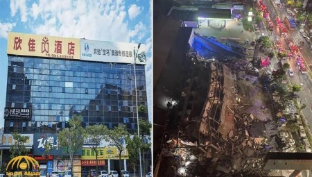 الصين.. انهيار فندق يؤوي معزولين في الحجز الصحي بسبب كورونا (فيديو)