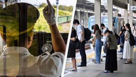 سائق قطار ياباني يقاضي شركته بسبب دقيقة