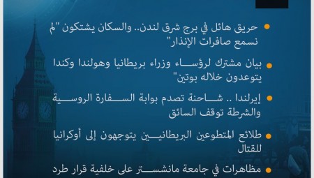 إليكم موجز لأهم أخبار بريطانيا الثلاثاء 8-3-2022