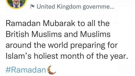 جونسون يهنئ المسلمين بحلول شهر رمضان المبارك أول رمضان دون قيود كورونا