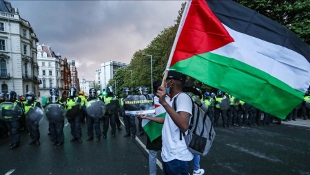 مسيرة في لندن تضامنا مع فلسطين بمناسبة يوم القدس العالمي