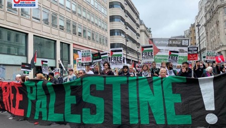 (فيديو) انطلاق مسيرة حاشدة في شوارع لندن لمناسبة الذكرى الـ 75 للنكبة الفلسطينية
