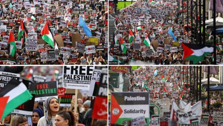 دعما للفلسطينيين .. تظاهرات في لندن وباريس ونيويورك 