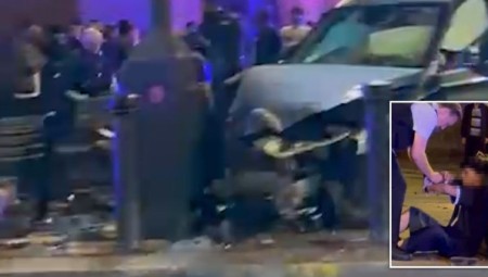 بريطانيا: سيارة تطاردها الشرطة تدهس أربعة أشخاص أثناء جلوسهم على مقعد عمومي