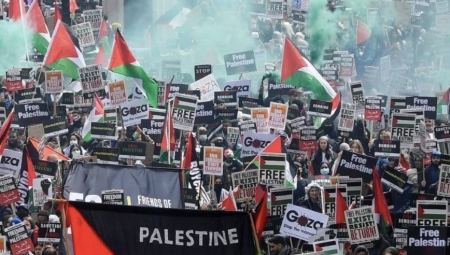 لندن: مسيرة تضامنية مع فلسطين تنطلق من أمام مقر بي بي سي يوم السبت القادم