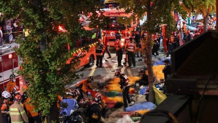 120  قتيلا ومئة مصاب بتدافع في كوريا الجنوبية خلال احتفالات هالوين