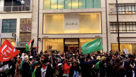 بريطانيا: مسيرة داعمة لفلسطين تجبر زارا وبوما على إغلاق أبوابهما في فترة عيد الميلاد