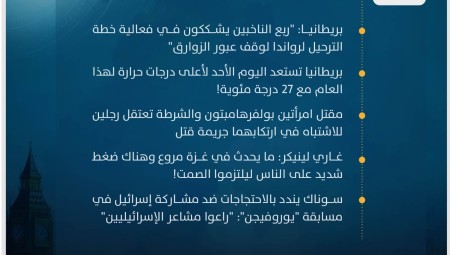 موجز أخبار بريطانيا من منصة عرب لندن/ الأحد: 12 مايو / ​​أيار 2024