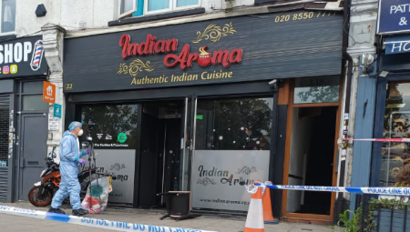 اعتقال مراهق ورجل بعد حريق متعمد في مطعم بشرق لندن