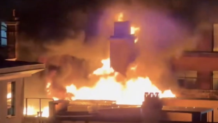 إخلاء فندق ومطعم خيري في غلاسكو بعد اندلاع حريق كبير