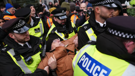 الشرطة البريطانية تعتقل 47 شخصًا بعد مظاهرة دعم حركة Palestine Action المحظورة